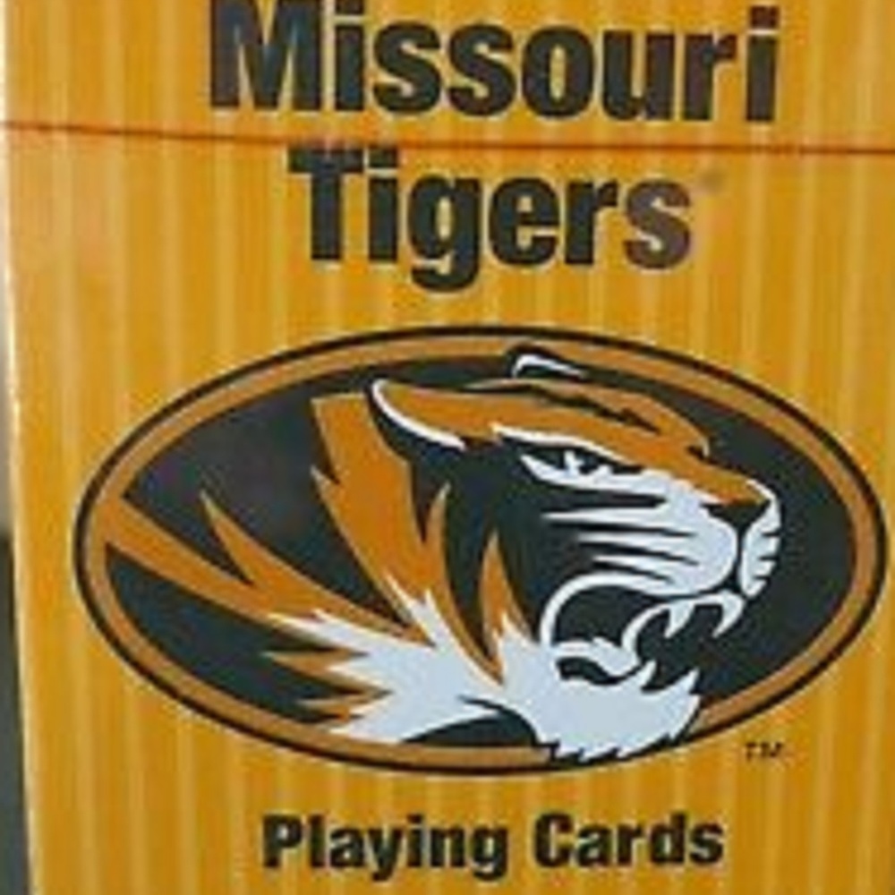 2 DECKS MISSOURI TIGERS PLAYING CARDS NEW